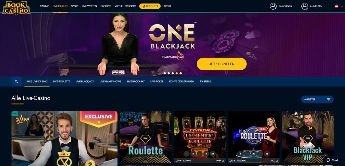 BookofCasino Live Casino