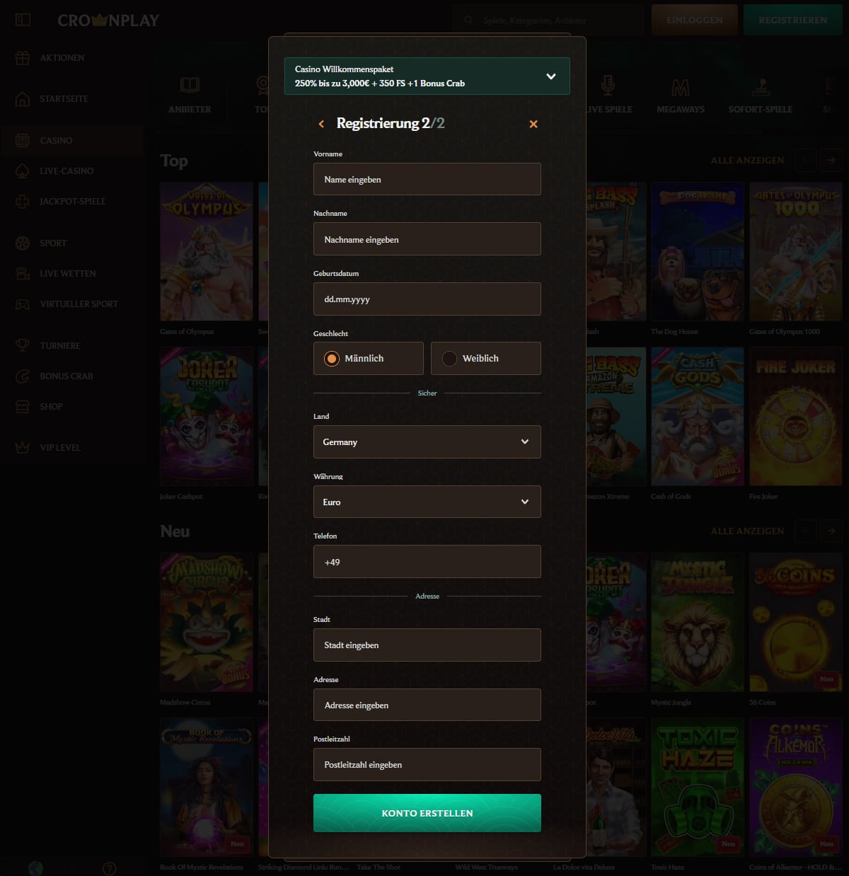 Crownplay Registration 3