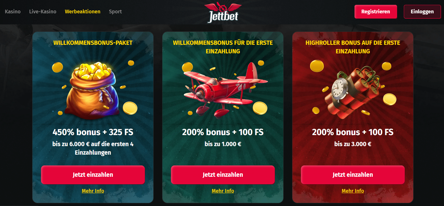 Jettbet Bonus