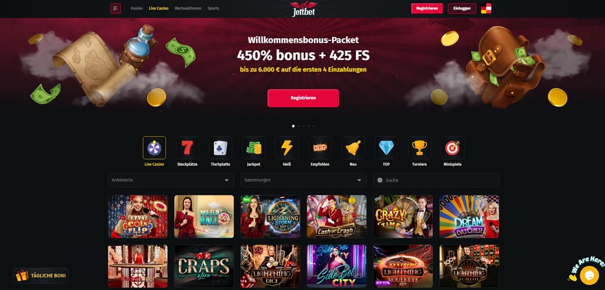 Jettbet Live Casino