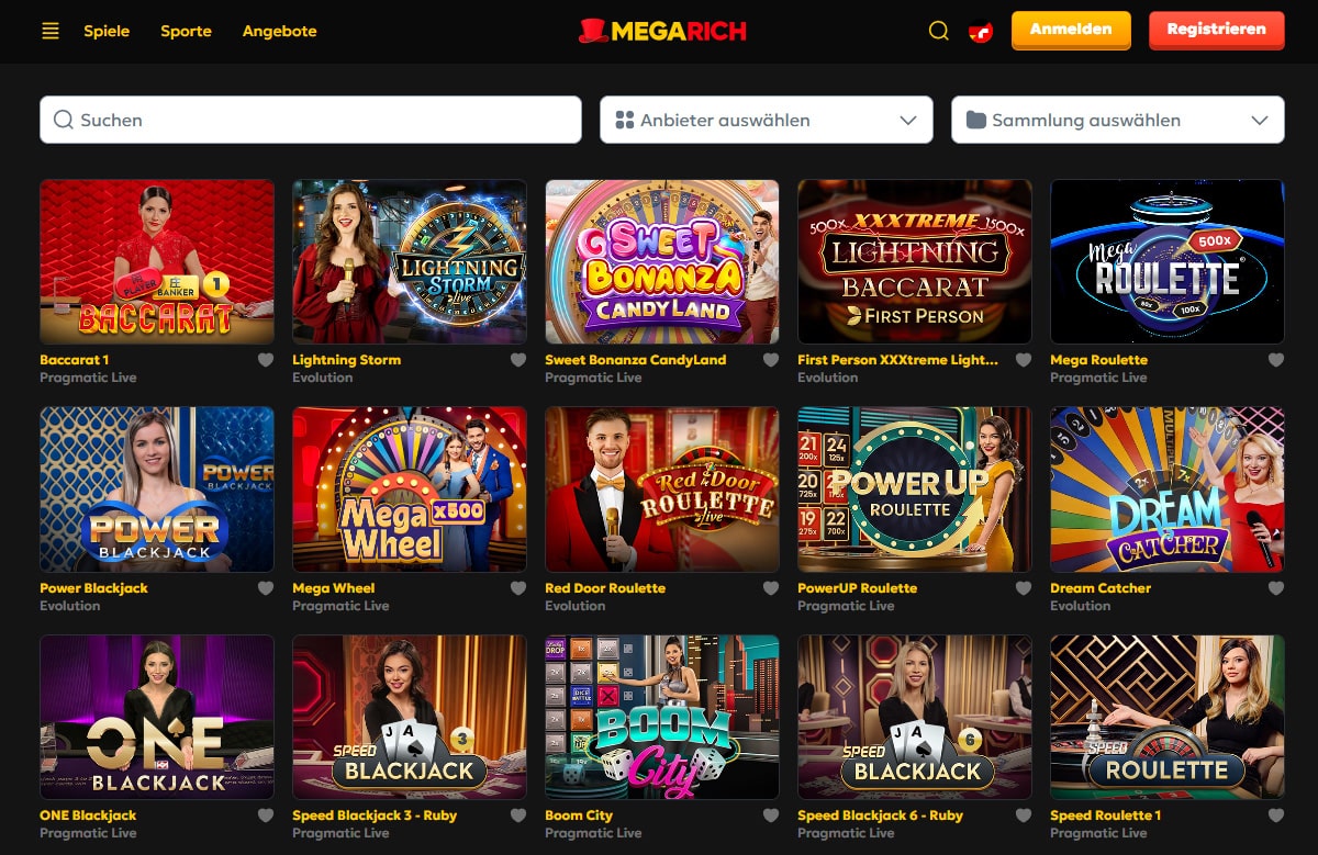 Megarich Live Casino