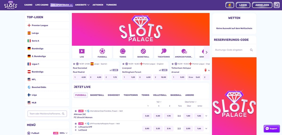 Slots Palace Sport