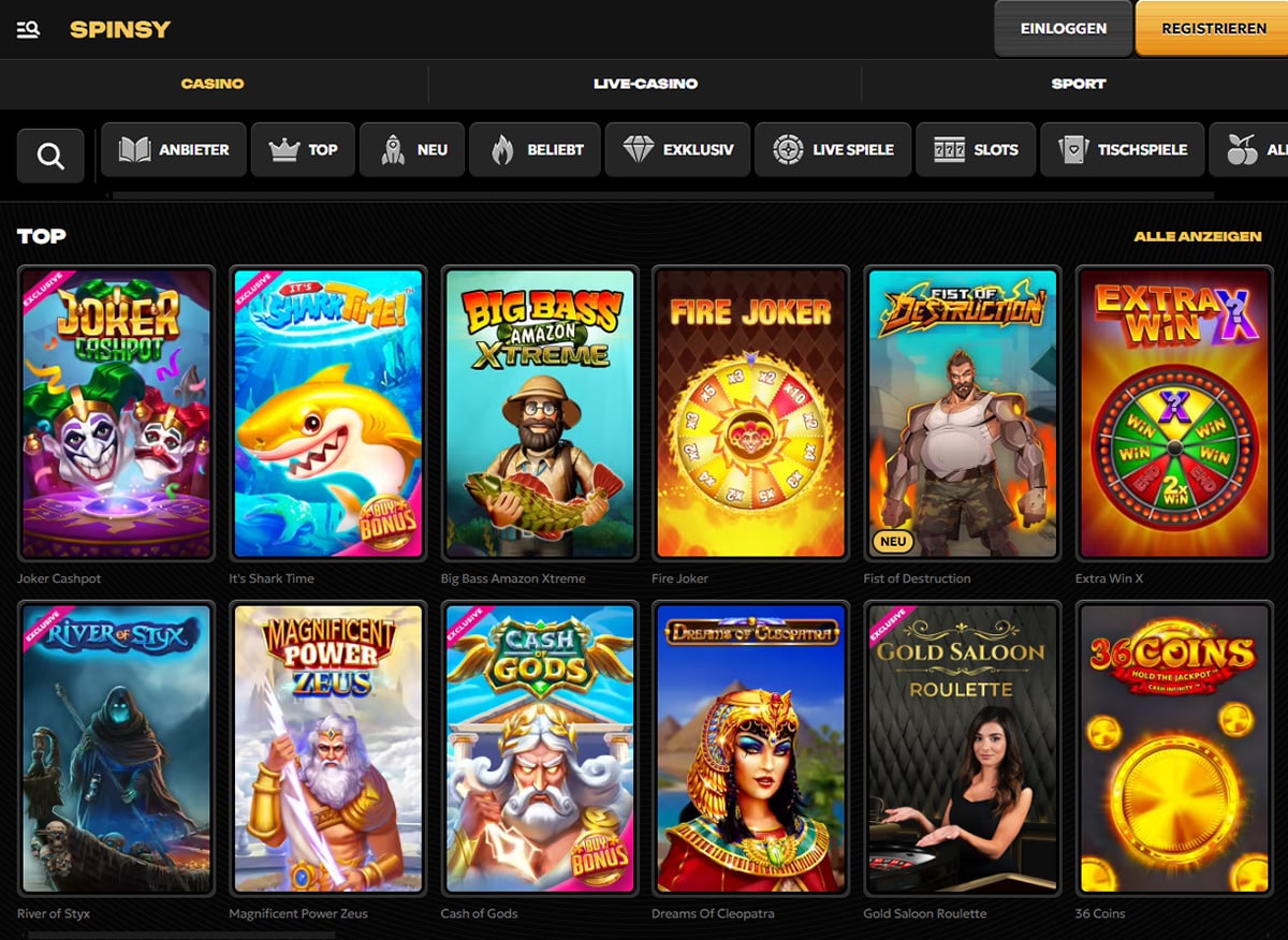 Spinsy Casino Slots