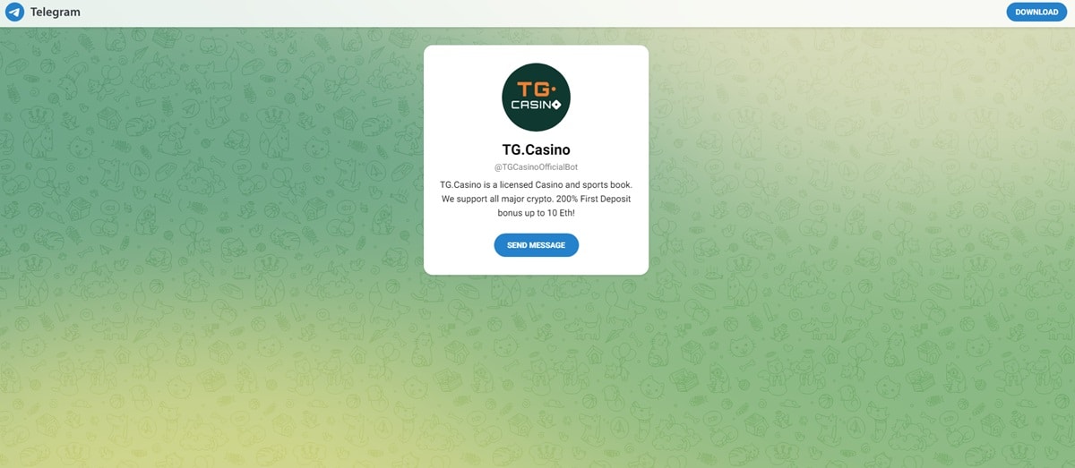 TG.Casino Telegram Casino