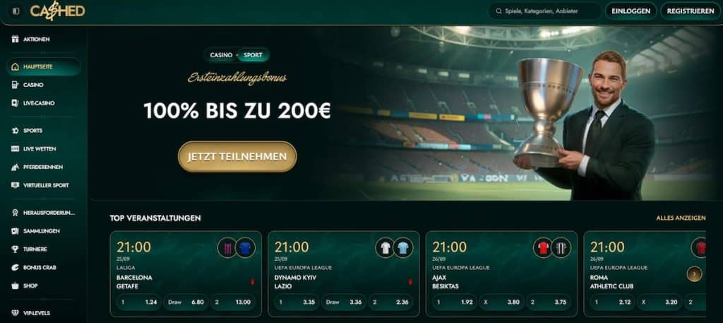 Cashed-eSports Wetten Anbieter