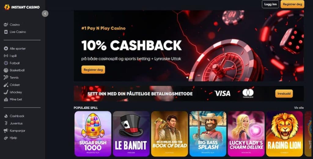 Instant Casino - Beste Online Casino Zonder Cruks