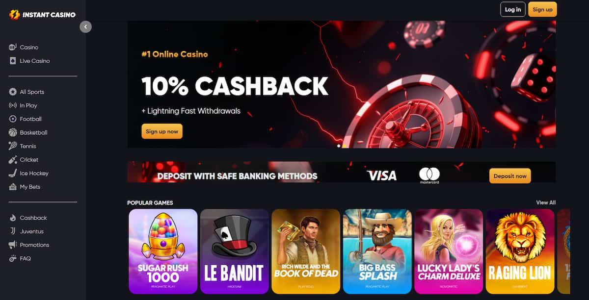 Instant Casino zonder registratie