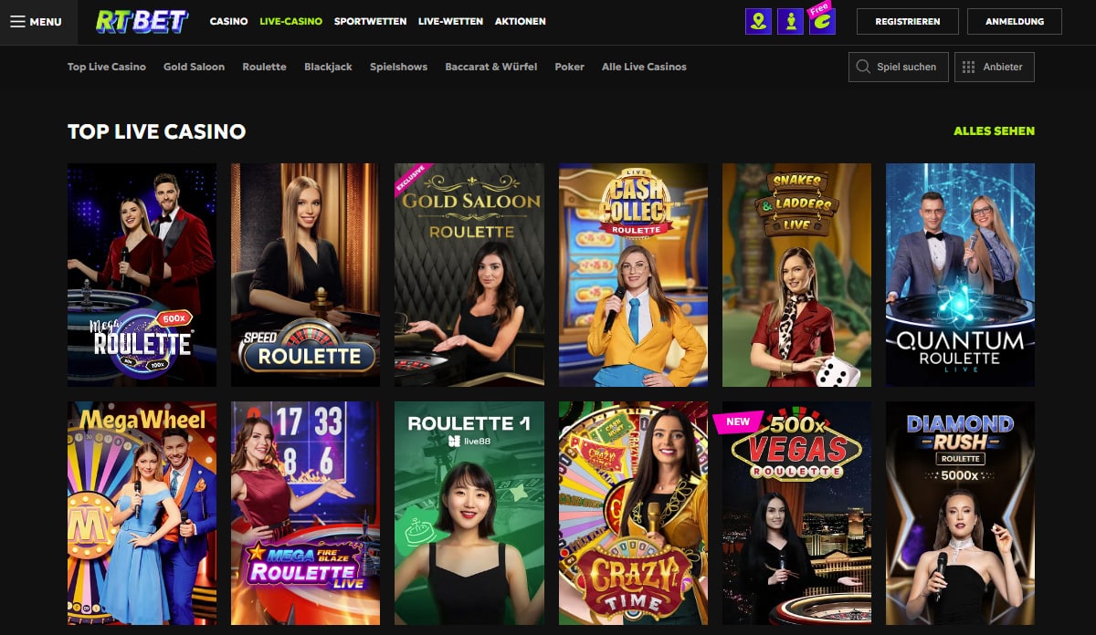 rtbet Live Casino