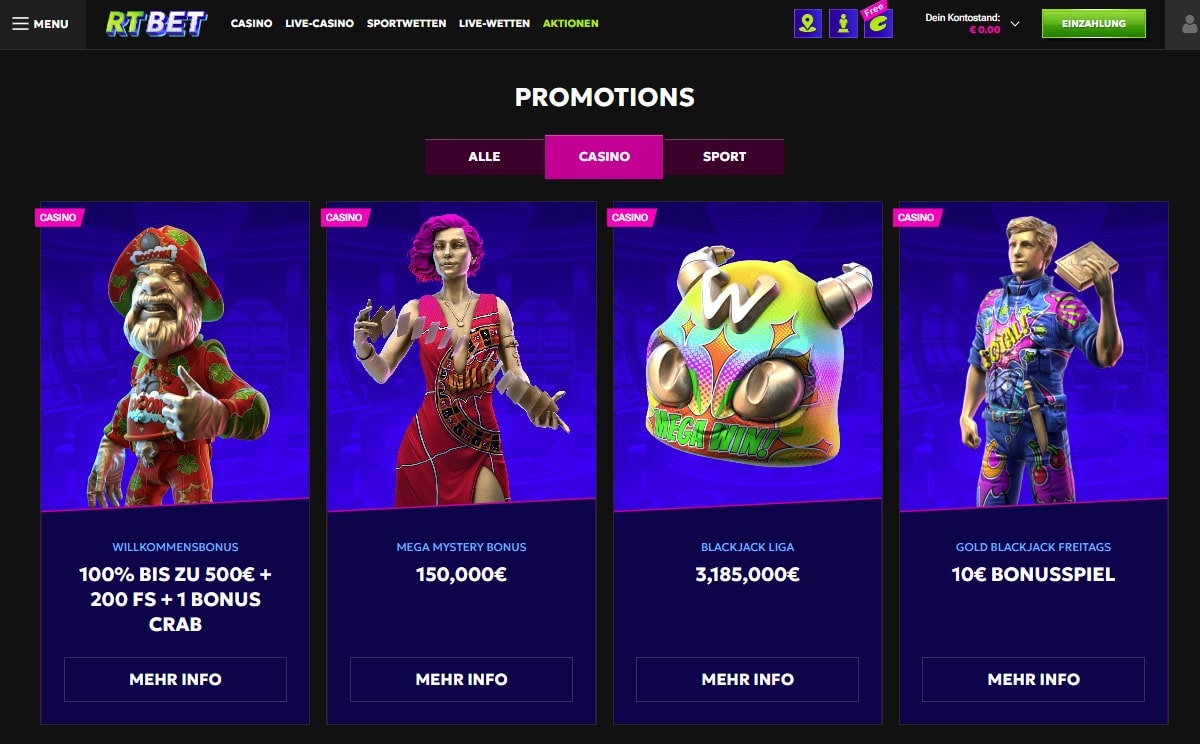 rtbet Promo Casino