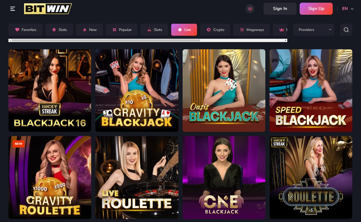 Bitwin - Live Casino