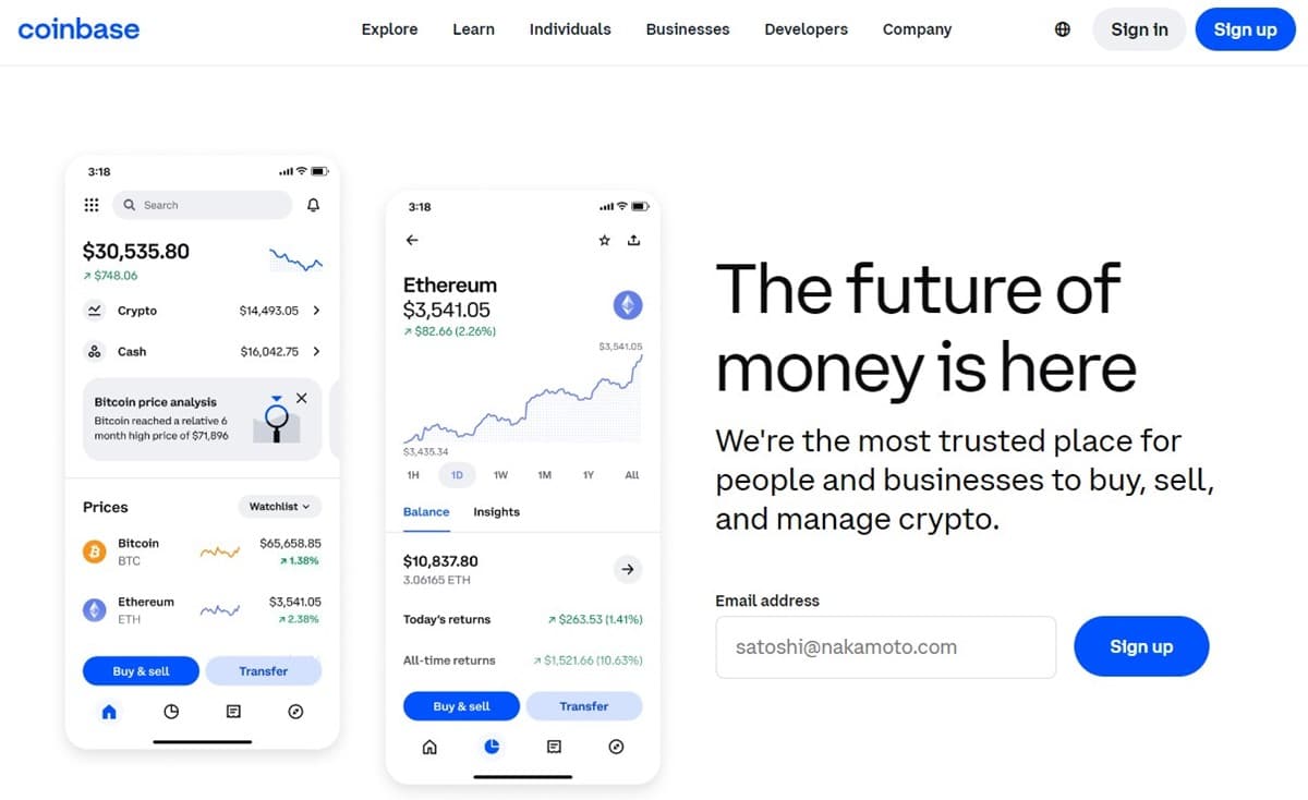 Coinbase crypto wallet