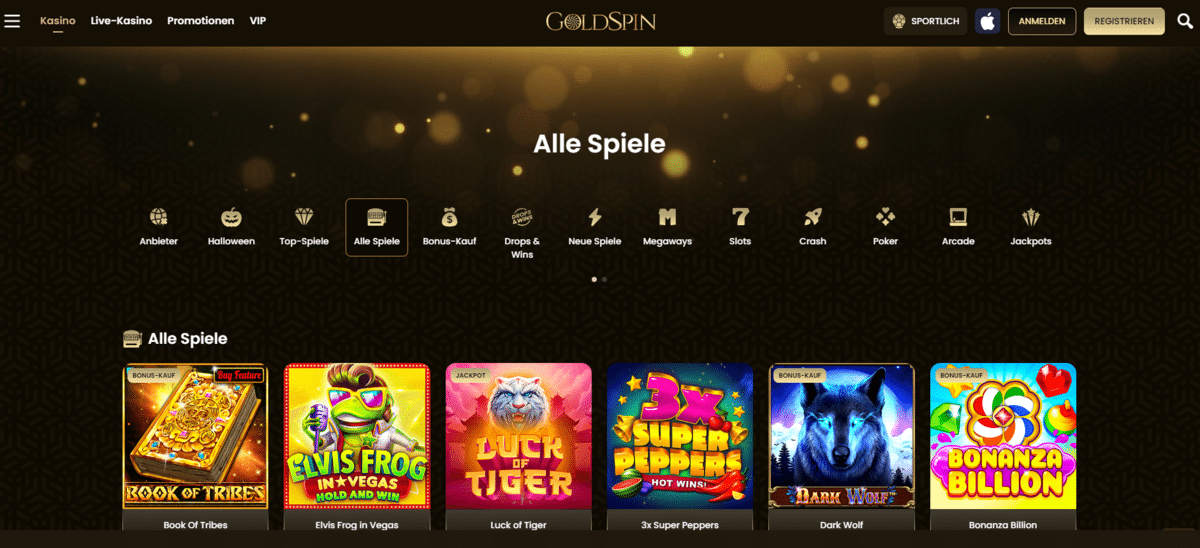 Goldspin Casino HP