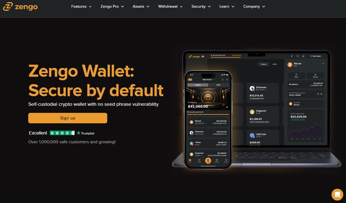 Zengo crypto wallet