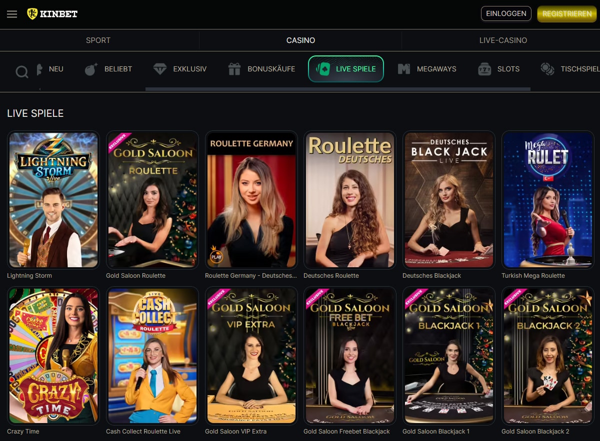 Kinbet Live Casino