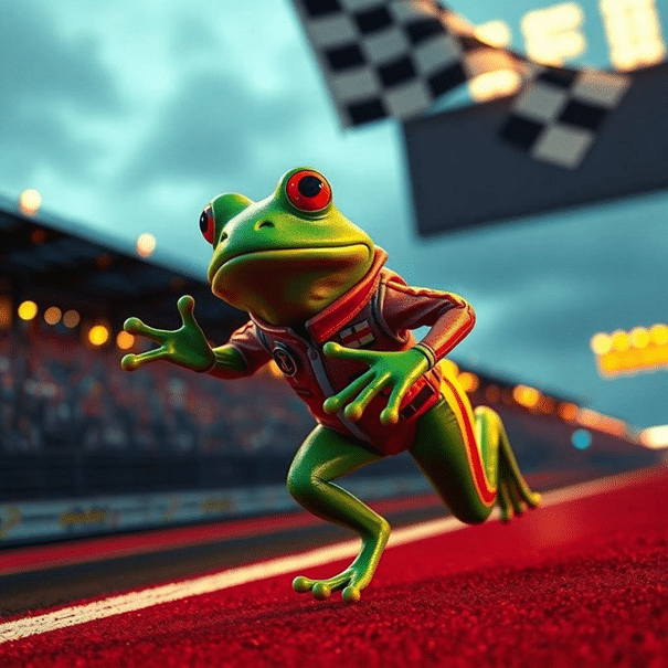 Race to a Billion - Erraten Sie die Ergebnisse virtueller Meme-Rennen und gewinnen Sie mit RACE Token tolle Preise