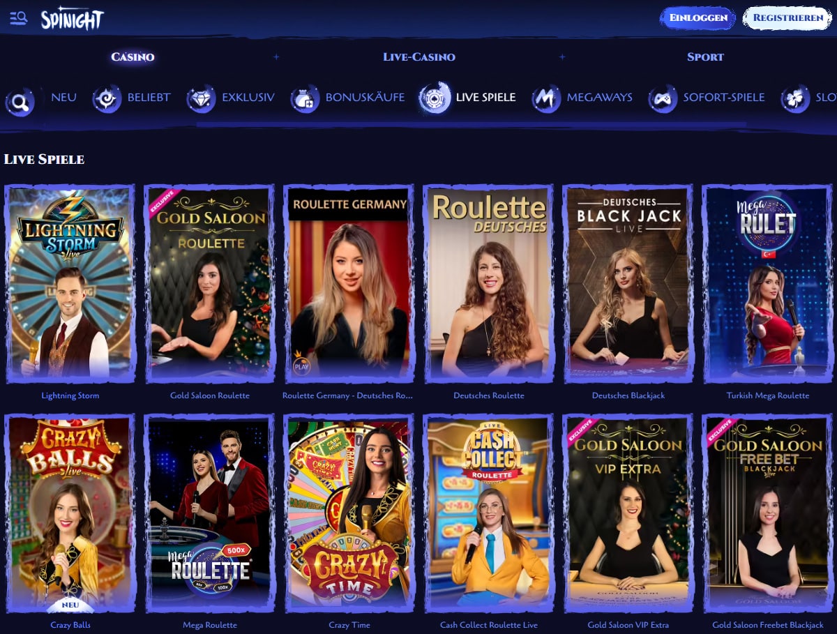 Spinight Live Casino