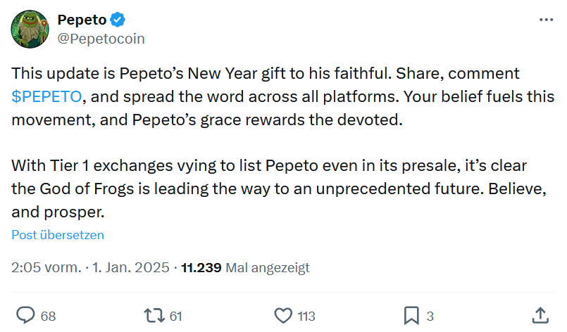 Was Pepe nie erreichen konnte – Warum der Pepeto-Vorverkauf so heiß ist