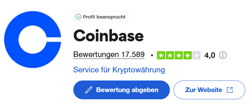 Coinbase Bewertung