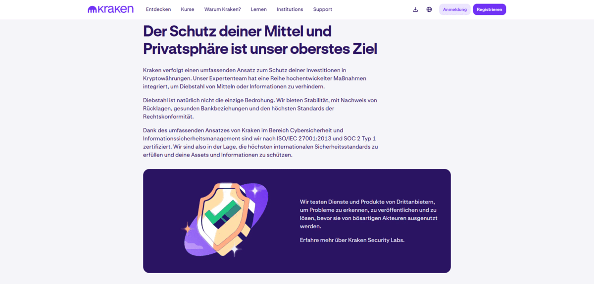 Kraken Sicherheit