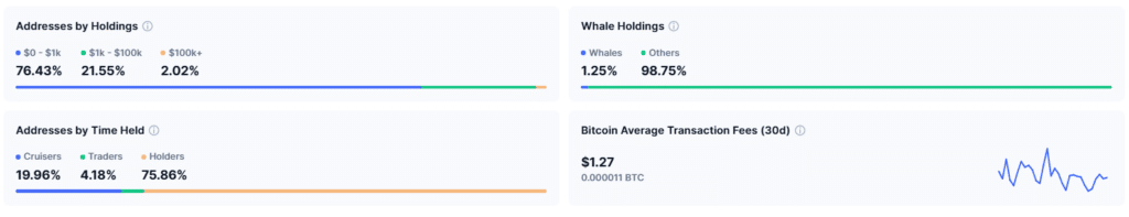 BTC Datenueberblick