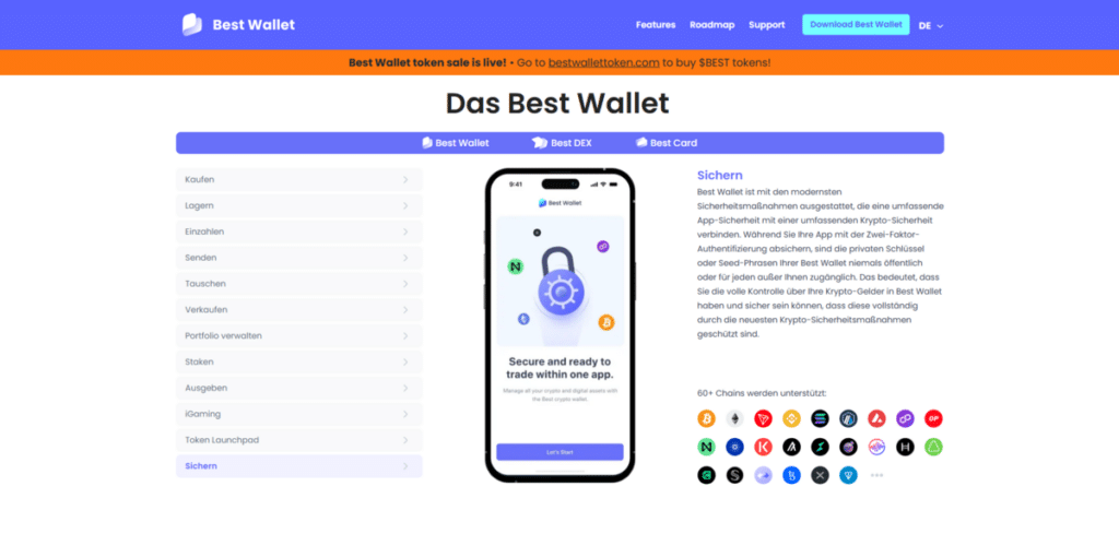 Best Wallet sichern