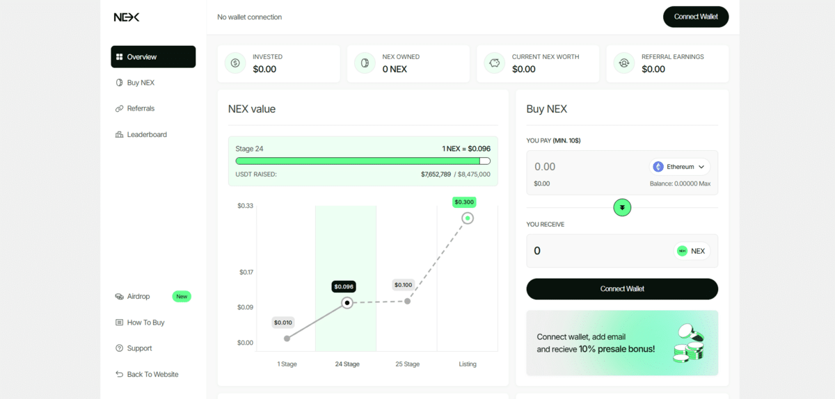 Nexchain AI Homepage