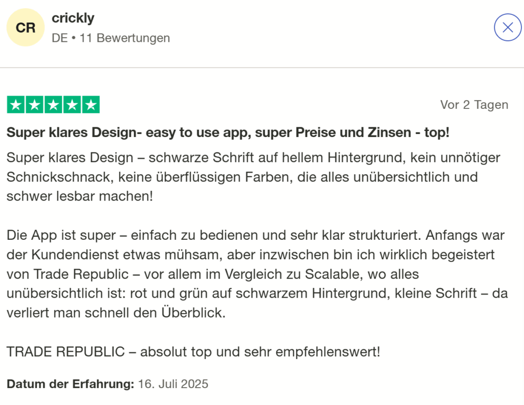 Trade Republic Erfahrungen 2026 – Vergleich und Test