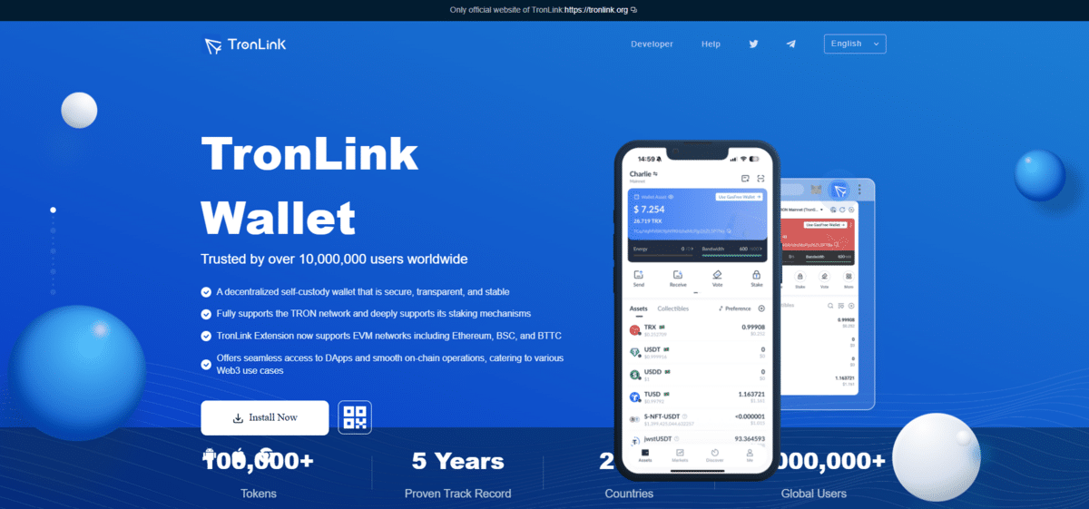 Tronlink Wallet Homepage