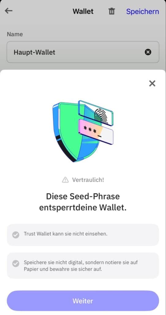 Trust Wallet Hauptwallet