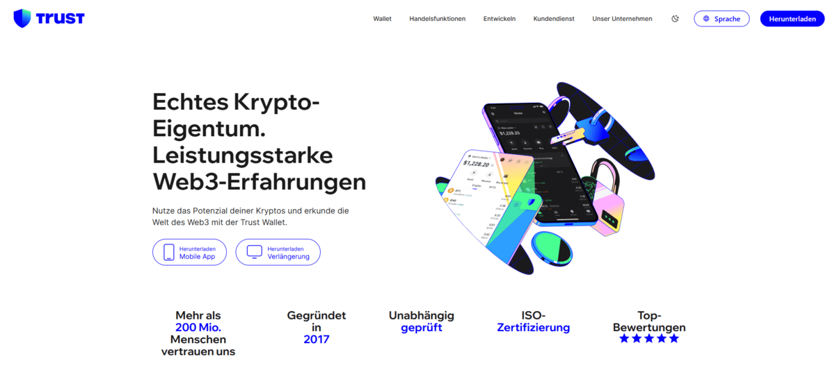 Trust Wallet Homepage