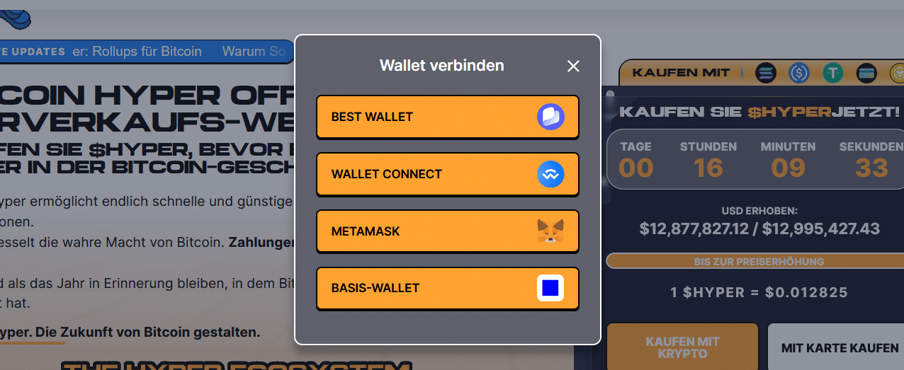 BItcoin Hyper Wallet