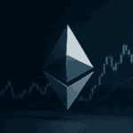 ETH Logo vor Chart