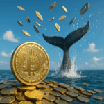 Bitcoin-Wal im Wasser