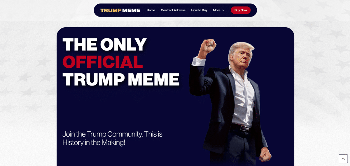 Trump Coin Homepage