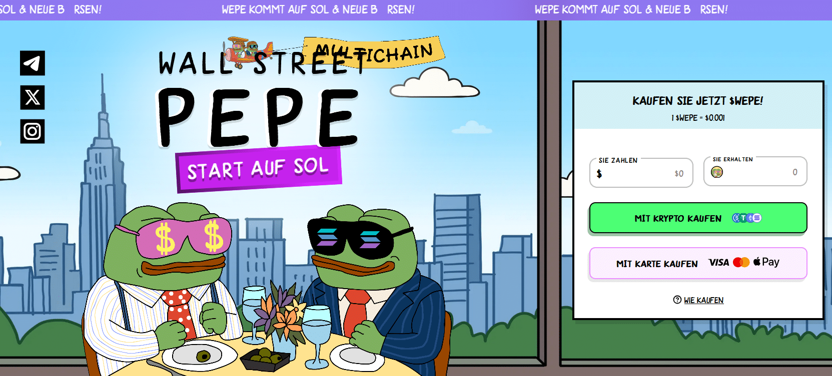 Wall Street Pepe Prognose 2026 –2030 | WEPE Kurs & Aussichten