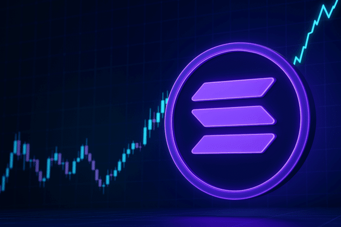 Solana Coin vor Chart