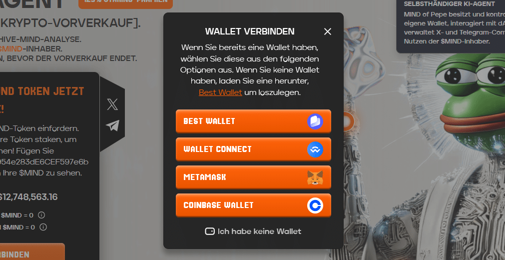 Mind of Pepe Best Wallet