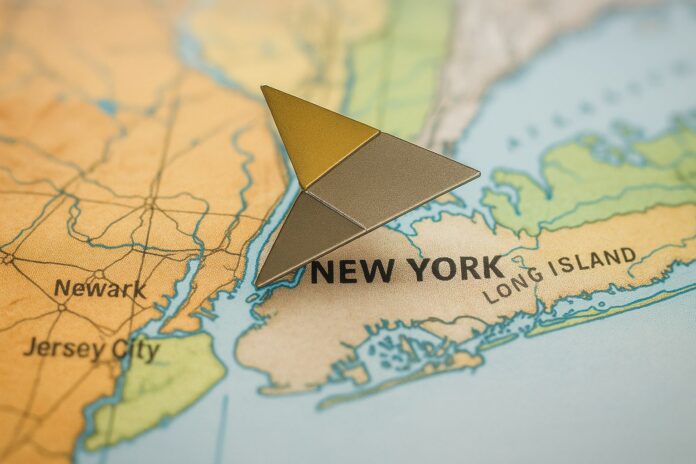 BNY Mellon Logo mit Karte