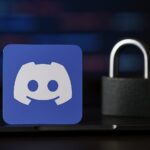 Discord Logo mit Schloss