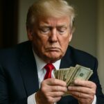 Donald Trump zählt Dollarscheine