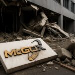 Mt.Gox Logo in Schutt