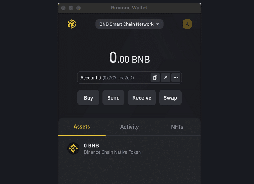 Binance Wallet Transaktion