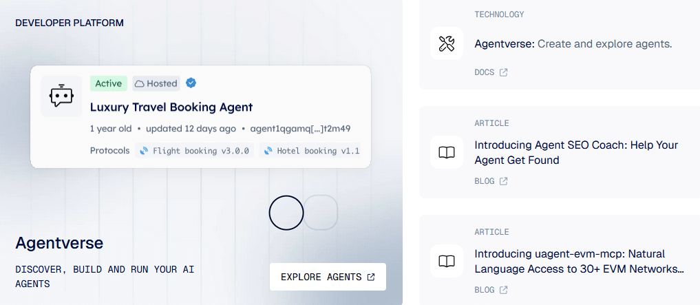 Fetch AI Agentverse