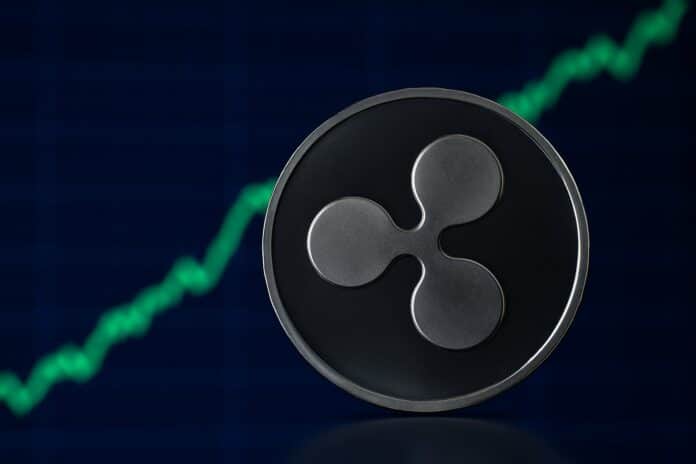 XRP Coin vor Graph
