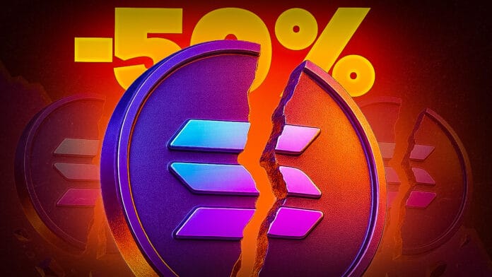 Solana Prognose -50% in 3 Monaten! Mega-Verluste bei SOL – warum fällt der Coin mehr als der Rest?