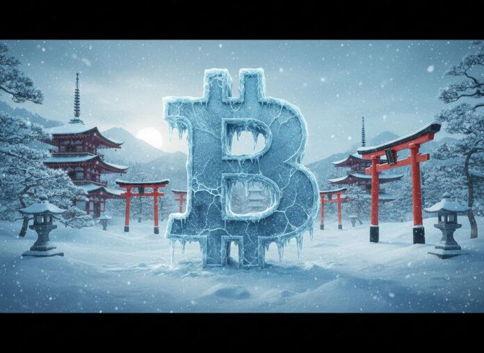 Eingefrorener Bitcoin in Japan