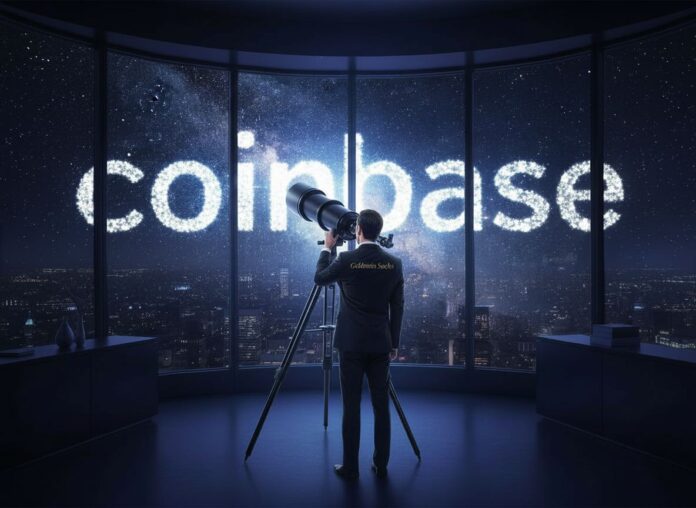 Die Krypto Börse Coinbase soll laut Goldman Sachs stärker wachsen