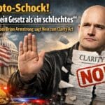 Krypto-Schock! „Lieber kein Gesetz als ein schlechtes“ Coinbase-Boss Brian Armstrong sagt Nein zum Clarity Act