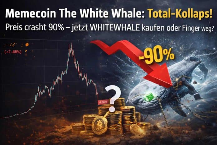 Memecoin The White Whale Total-Kollaps! Preis crasht 90% – jetzt WHITEWHALE kaufen oder Finger weg?