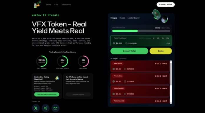 VFX Token Real yields meets real. VFX homepage